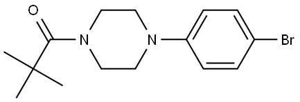 1-[4-(4-Bromophenyl)-1-piperazinyl]-2,2-dimethyl-1-propanone 化学構造式