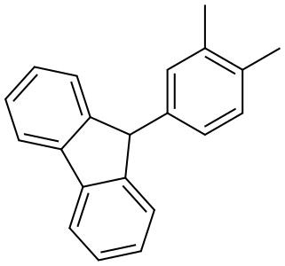 9-(3,4-dimethylphenyl)-9H-fluorene,182072-05-5,结构式