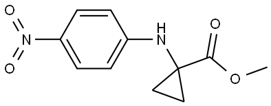 methyl 1-((4-nitrophenyl)amino)cyclopropane-1-carboxylate 结构式