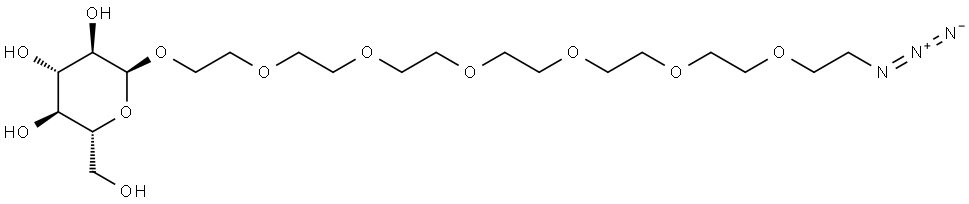 叠氮-七聚乙二醇-ALPHA-D-MANNOSE, 1821321-28-1, 结构式