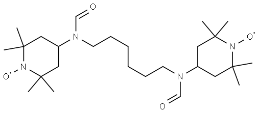 4,4'-(1,6-hexamethylenebis(formylimino))bis(2,2,6,6-tetramethyl-1-oxylpiperidine) Structure