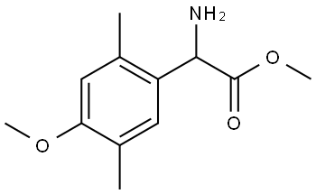 METHYL 2-AMINO-2-(4-METHOXY-2,5-DIMETHYLPHENYL)ACETATE 结构式