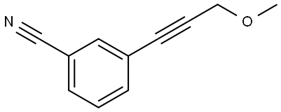 3-(3-Methoxy-1-propyn-1-yl)benzonitrile Structure