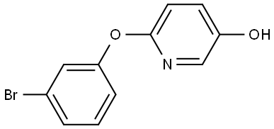 6-(3-Bromophenoxy)-3-pyridinol 结构式