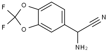 2-amino-2-(2,2-difluorobenzo[d][1,3]dioxol-5-yl)acetonitrile 化学構造式