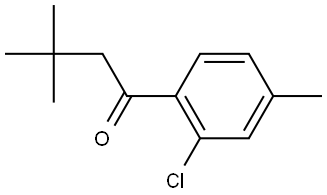 1-(2-Chloro-4-methylphenyl)-3,3-dimethyl-1-butanone Structure