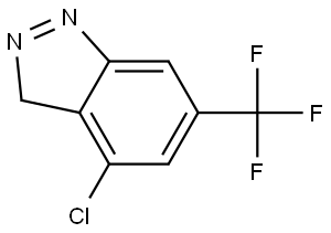 4-Chloro-6-(trifluoromethyl)-3H-indazole 结构式