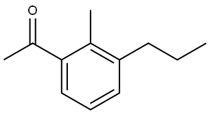 1-(2-Methyl-3-propylphenyl)ethanone 化学構造式