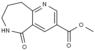 Methyl 6,7,8,9-tetrahydro-5-oxo-5H-pyrido[3,2-c]azepine-3-carboxylate,1823258-93-0,结构式