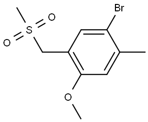 1823354-59-1 1-Bromo-4-methoxy-2-methyl-5-[(methylsulfonyl)methyl]benzene