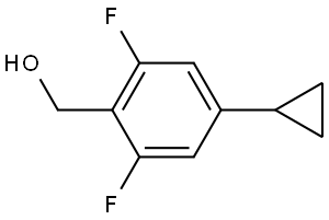 (4-cyclopropyl-2,6-difluorophenyl)methanol,1823358-35-5,结构式