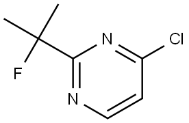 4-氯-2-(2-氟丙-2-基)嘧啶, 1823382-01-9, 结构式