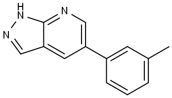 5-(3-Methylphenyl)-1H-pyrazolo[3,4-b]pyridine Structure
