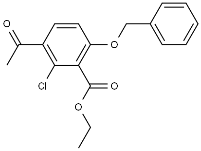 1823485-70-6 Ethyl 3-acetyl-2-chloro-6-(phenylmethoxy)benzoate