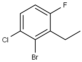 2-Bromo-1-chloro-3-ethyl-4-fluorobenzene 结构式