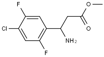 METHYL 3-AMINO-3-(4-CHLORO-2,5-DIFLUOROPHENYL)PROPANOATE Structure