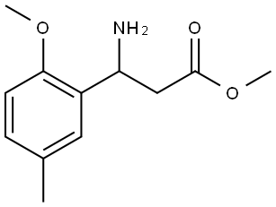 METHYL 3-AMINO-3-(2-METHOXY-5-METHYLPHENYL)PROPANOATE Structure