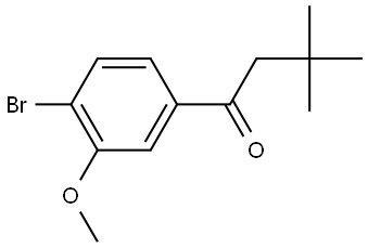 1-(4-Bromo-3-methoxyphenyl)-3,3-dimethyl-1-butanone Structure