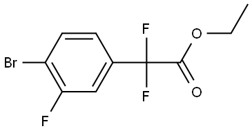 2-(4-溴-3-氟苯基)-2,2-二氟乙酸乙酯,1824017-64-2,结构式