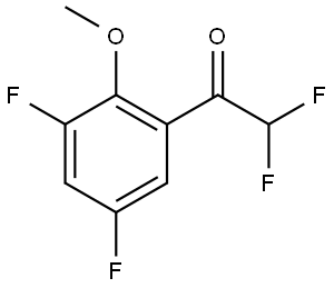 1-(3,5-Difluoro-2-methoxy-phenyl)-2,2-difluoro-ethanone Struktur
