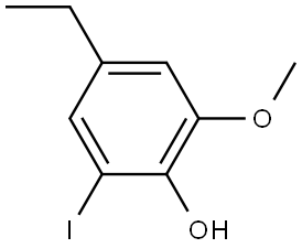 4-Ethyl-2-iodo-6-methoxyphenol,1824064-81-4,结构式