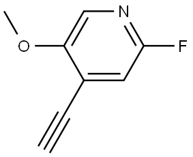 4-ethynyl-2-fluoro-5-methoxypyridine 结构式