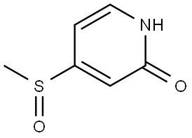 4-methylsulfinyl-1H-pyridin-2-one Struktur