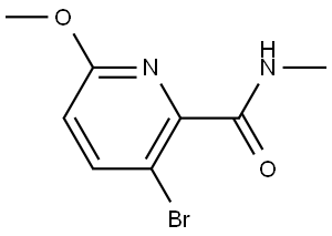 2-Pyridinecarboxamide, 3-bromo-6-methoxy-N-methyl- Structure