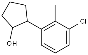 2-(3-chloro-2-methylphenyl)cyclopentanol,1824245-30-8,结构式