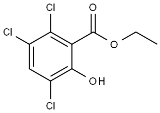 Ethyl 2,3,5-trichloro-6-hydroxybenzoate Structure