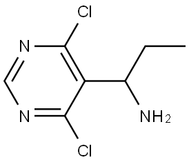 1-(4,6-DICHLOROPYRIMIDIN-5-YL)PROPAN-1-AMINE Structure