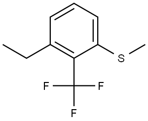 1-Ethyl-3-(methylthio)-2-(trifluoromethyl)benzene 结构式