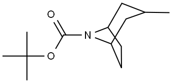 tert-butyl 3-methyl-8-azabicyclo[3.2.1]octane-8-carboxylate Struktur