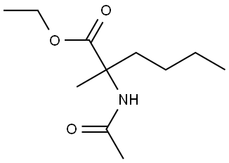 乙基 2-乙酰胺基-2-甲基己酸酯 结构式