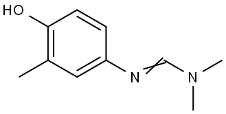 Methanimidamide, N′-(4-hydroxy-3-methylphenyl)-N,N-dimethyl- Structure