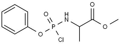 methyl2-((chloro(phenoxy)phosphoryl)amino)propanoate Structure