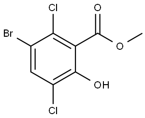 Methyl 3-bromo-2,5-dichloro-6-hydroxybenzoate 结构式