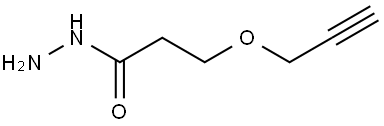 丙炔-一聚乙二醇-酰肼 结构式