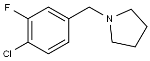 1-(4-chloro-3-fluorobenzyl)pyrrolidine Structure