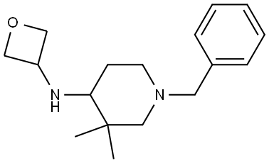 1-benzyl-3,3-dimethyl-N-(oxetan-3-yl)piperidin-4-amine 结构式