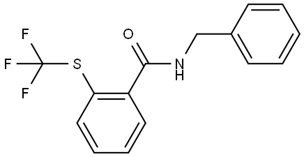 N-(Phenylmethyl)-2-[(trifluoromethyl)thio]benzamide,1854058-82-4,结构式