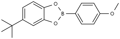 5-(1,1-Dimethylethyl)-2-(4-methoxyphenyl)-1,3,2-benzodioxaborole 结构式