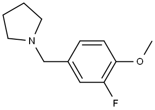 1-[(3-Fluoro-4-methoxyphenyl)methyl]pyrrolidine Struktur