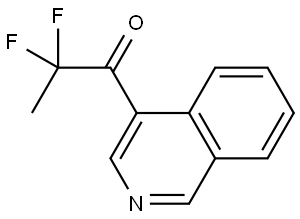 2,2-Difluoro-1-(4-isoquinolinyl)-1-propanone Structure