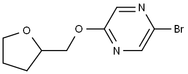 2-bromo-5-((tetrahydrofuran-2-yl)methoxy)pyrazine,1859211-55-4,结构式