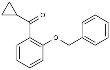 (2-(benzyloxy)phenyl)(cyclopropyl)methanone,1861670-14-5,结构式