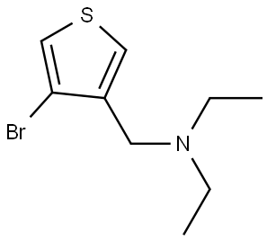 N-((4-bromothiophen-3-yl)methyl)-N-ethylethanamine,1863269-23-1,结构式