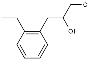 α-(Chloromethyl)-2-ethylbenzeneethanol Structure