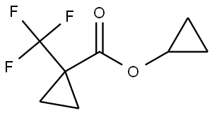 Cyclopropyl 1-(trifluoromethyl)cyclopropanecarboxylate Structure