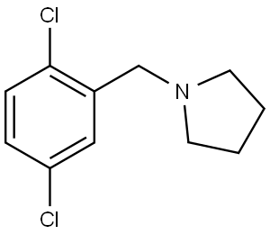 1-[(2,5-Dichlorophenyl)methyl]pyrrolidine Structure